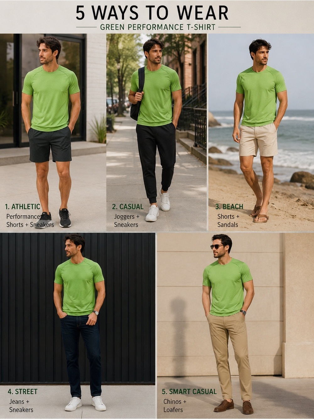 lululemon athletica Bright Green Performance Tee